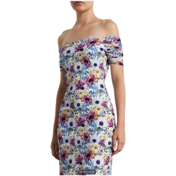 ⭐️HOST PICK! 😮NWT - Chiara Boni La Petite Robe Floral Off-Shoulder Mini - 2 - Picture 1 of 14